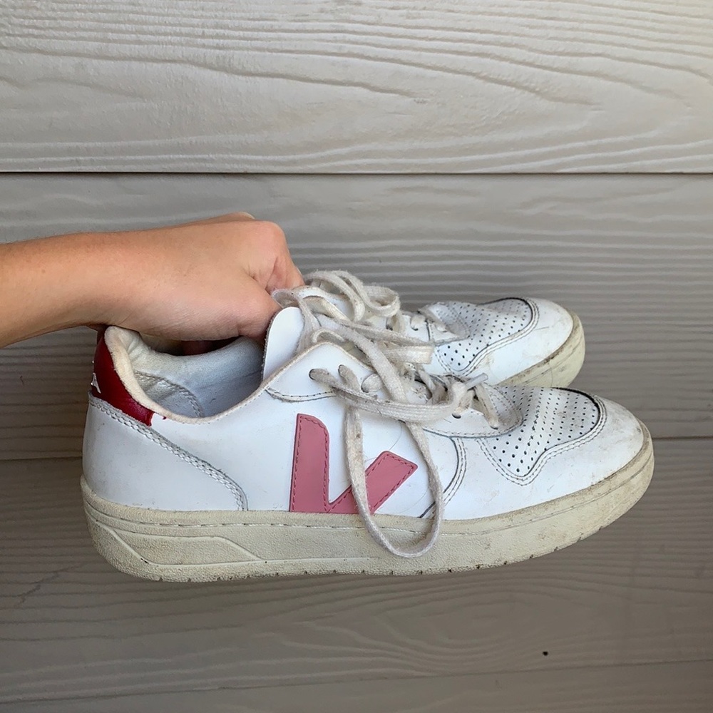 VEJA x Bellerose white leather sneakers